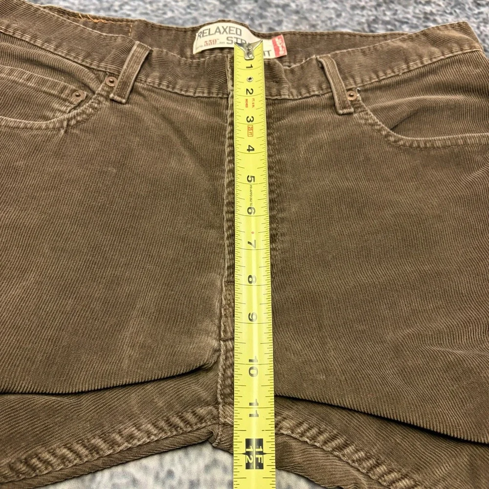 VTG Levi's 559 Corduroy Pants Relaxed Straight Mens 34x31 Brown Baggy Skater Y2K